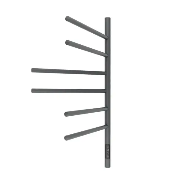 Полотенцесушитель с эл. нагревательным элементом, тип Е2. модель Ti#1 L.43х80.F6 (timer), графит